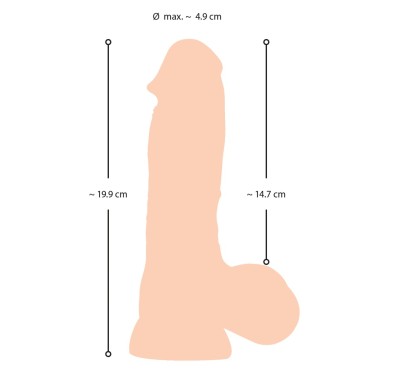 NS Dildo with movable skin 20